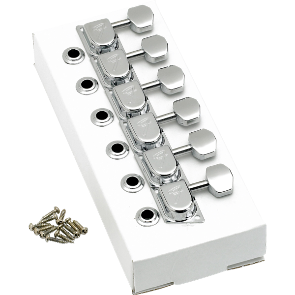 Fender 70s F Style Stratocaster-Telecaster Tuning Machines - Chrome