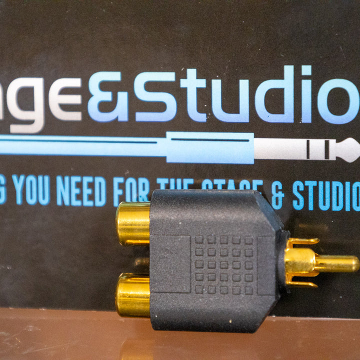 Stage & Studio SS-Y3.5-2R - Dual RCA Female to 1/8" TRS