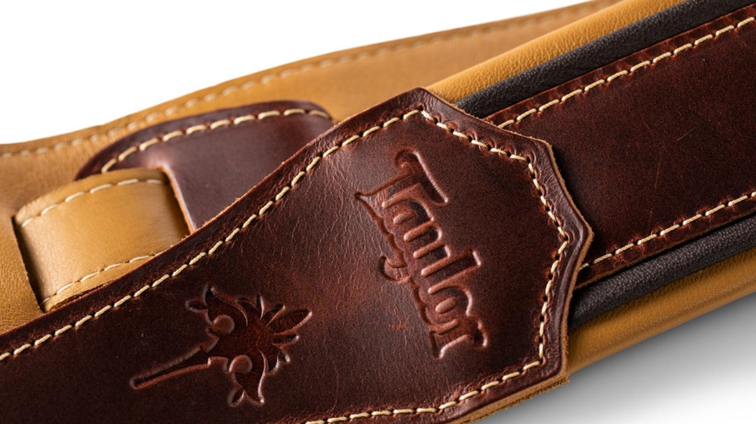 Taylor Ascension Strap,Cordovan Leather,2.5" Cordovan,Black,Butterscotch