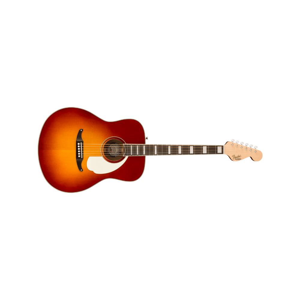 Fender California Series Palomino Vintage Ovangkol Fingerboard Aged White Pickguard - Sienna Sunburst