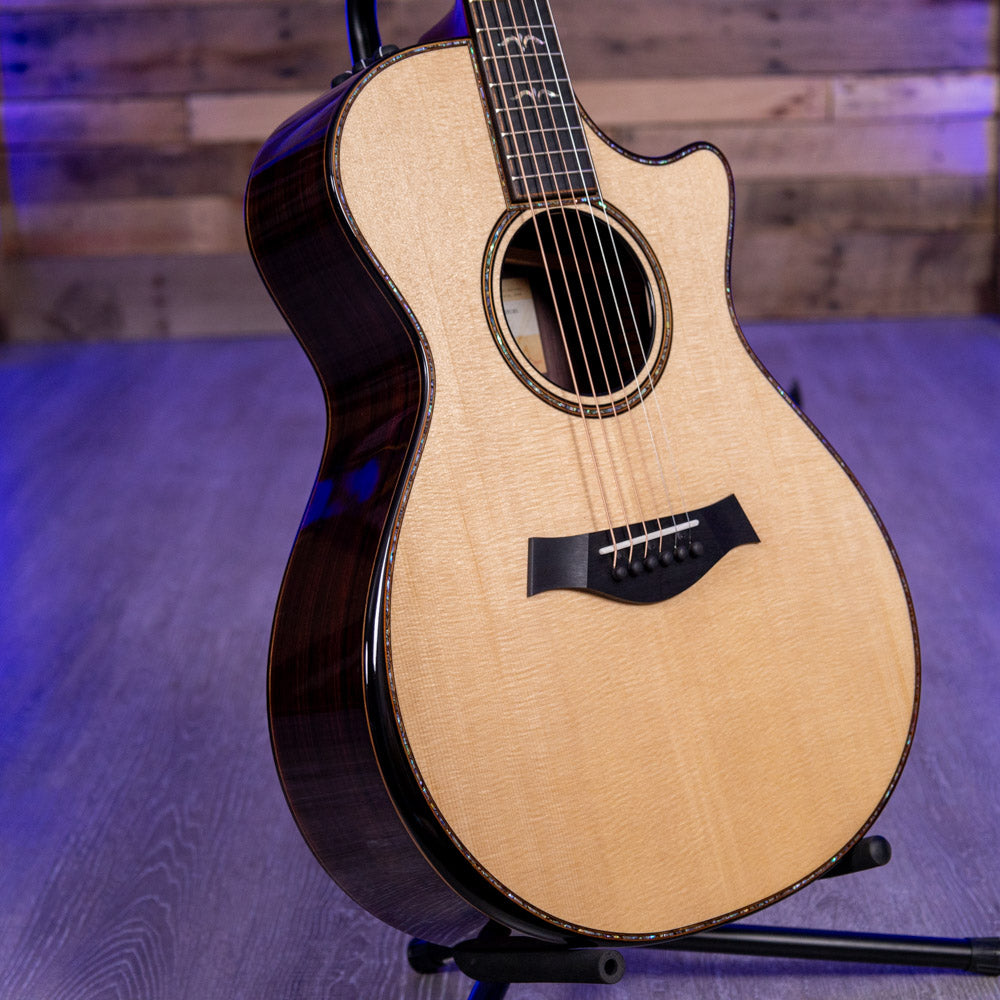 Taylor Guitars 912ce, Indian Rosewood Back and Sides, West African Crelicam Ebony Fretboard, Expression System ® 2 Electronics, Venetian Cutaway with Taylor Deluxe Hardshell Brown Case