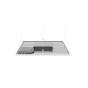 Shure MXA902W-S Ceiling Array Microphone with Integrated Loudspeaker - Square [ 24 in ]