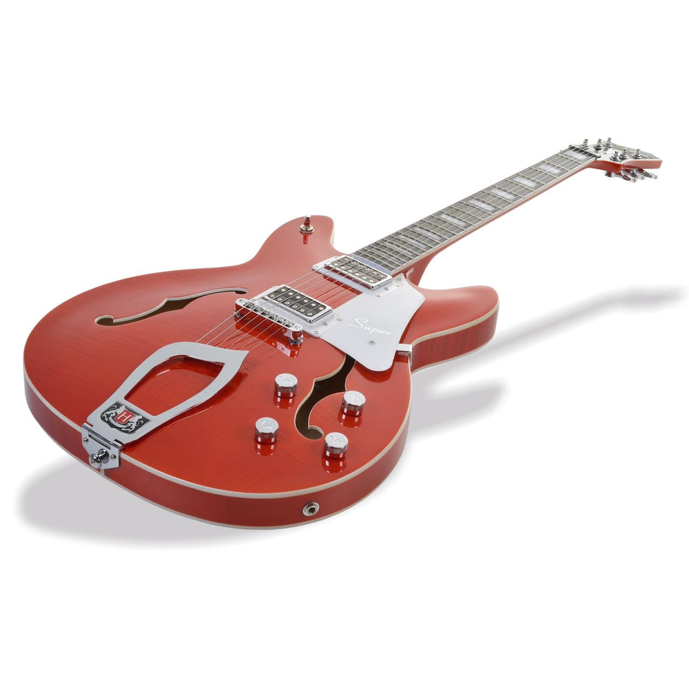 Hagstrom Suvik-wct Super Viking Electric Guitar - Wild Cherry Trans