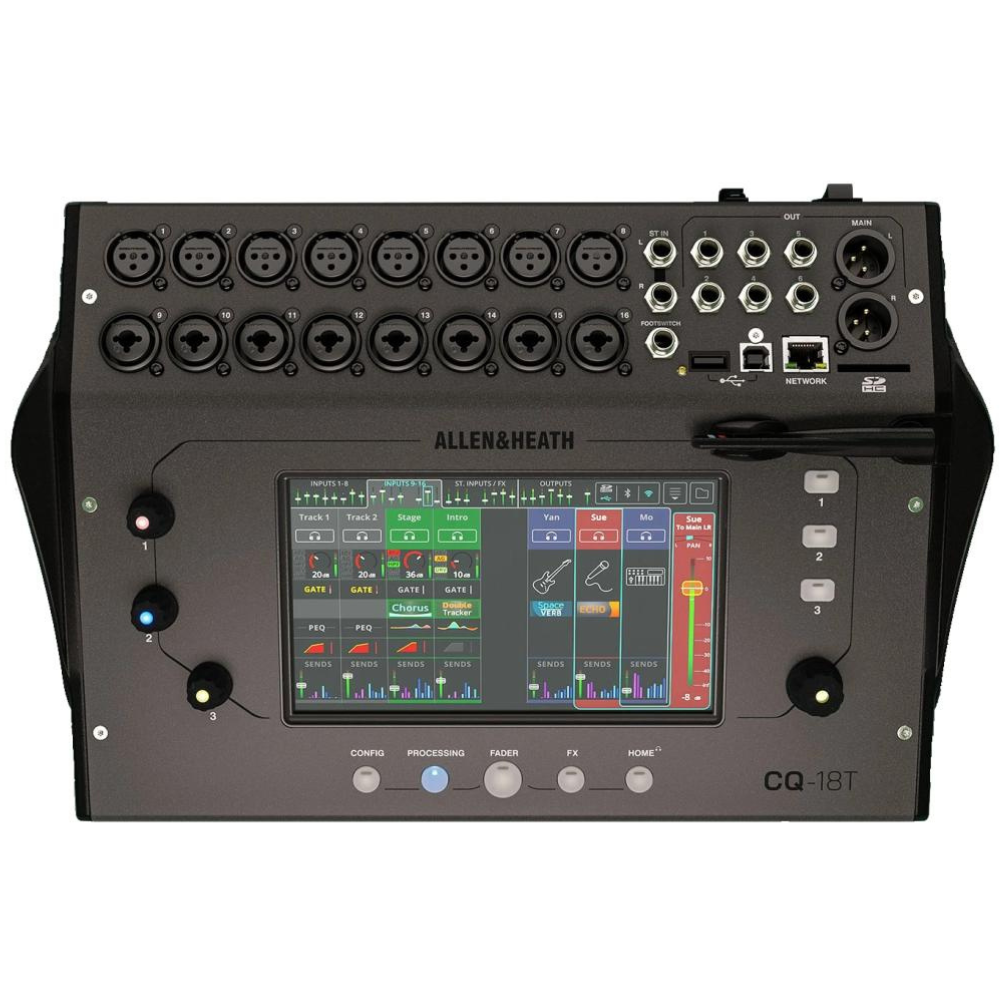 ALLEN&HEATH ( アレンアンドヒース ) CQ-18T Allen & Heath CQ-18T Ultra-compact 96kHz Digital Audio Mixer