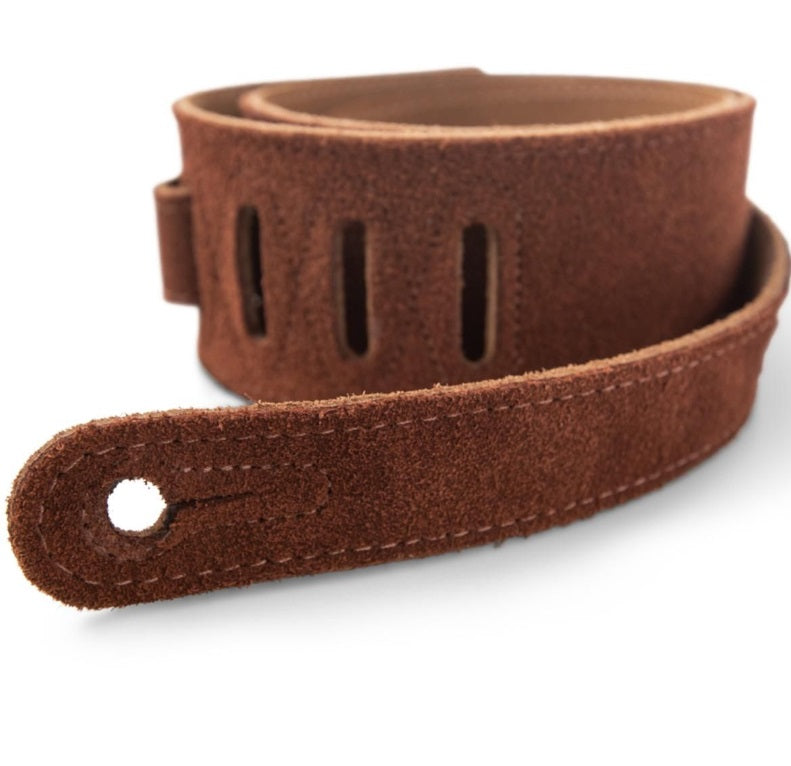 Taylor Strap,Embroidered Suede,Honey,2.5"