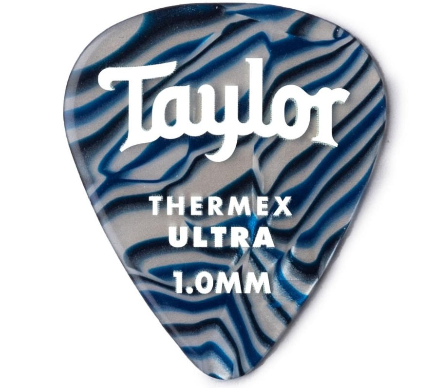 Taylor Prem 351 Thermex Ultra Picks,Blue Swirl, 1.50mm,6-Pack