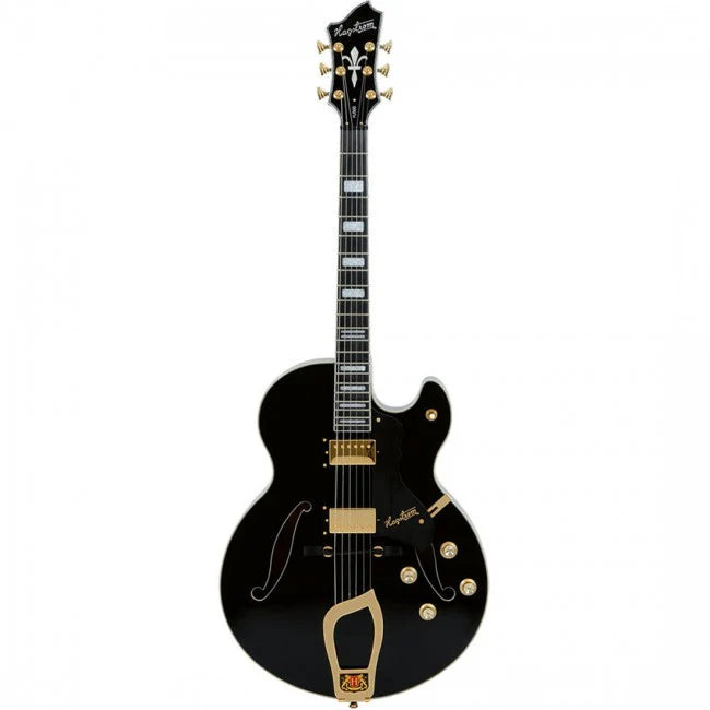 Hagstrom Hj500-blk Jazz Electric Guitar - Black Gloss