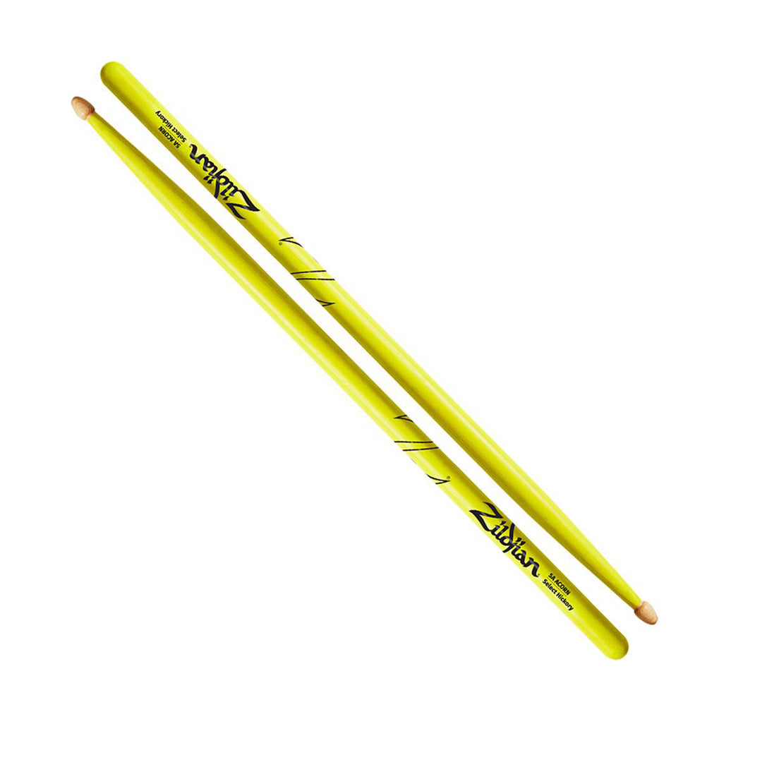 Zildjian Z5AACDGY - 5A Acorn Neon Yellow Drumstick