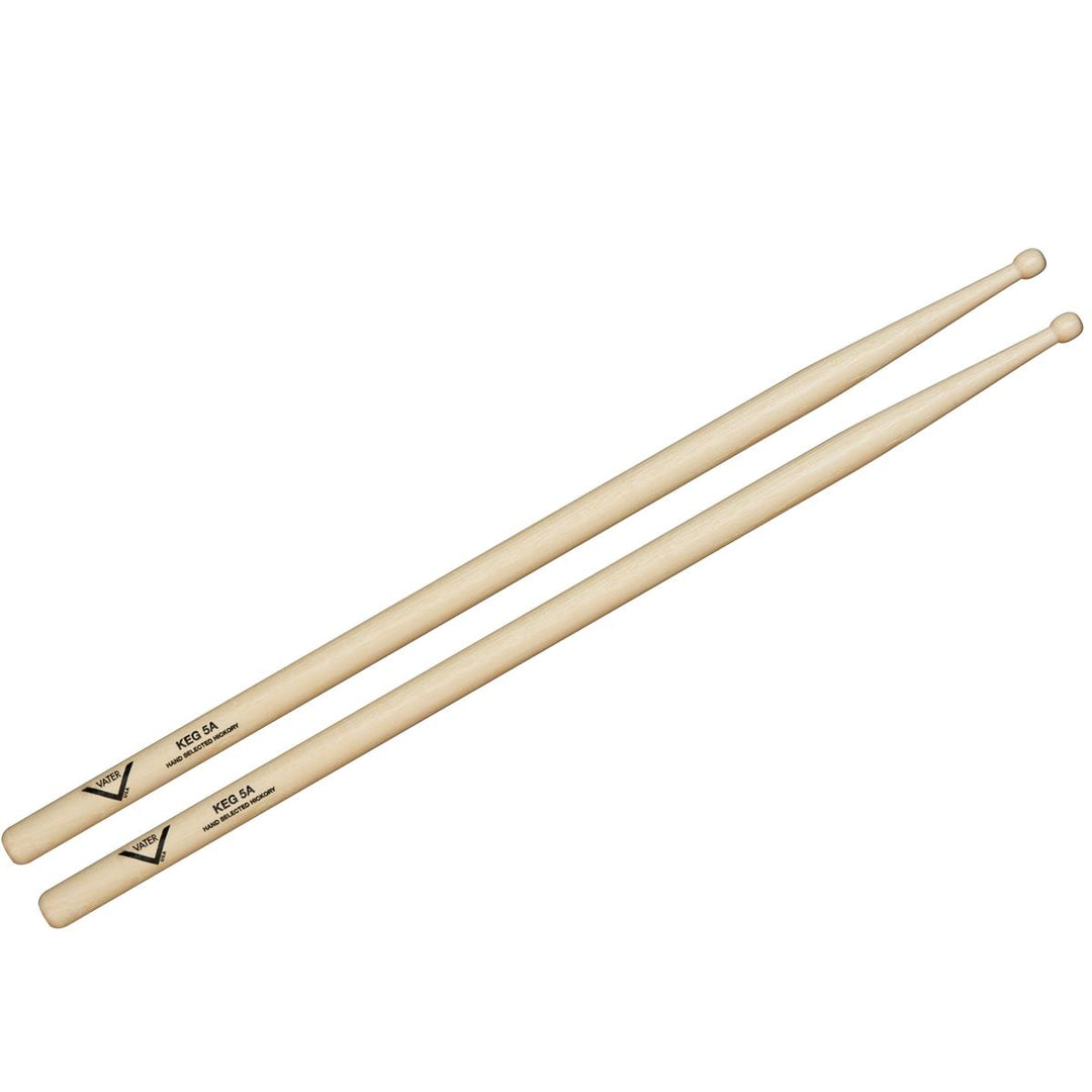 Vater VHK5AW - Vater American Hickory Keg 5A with Keg/Barrel Tip Drumsticks