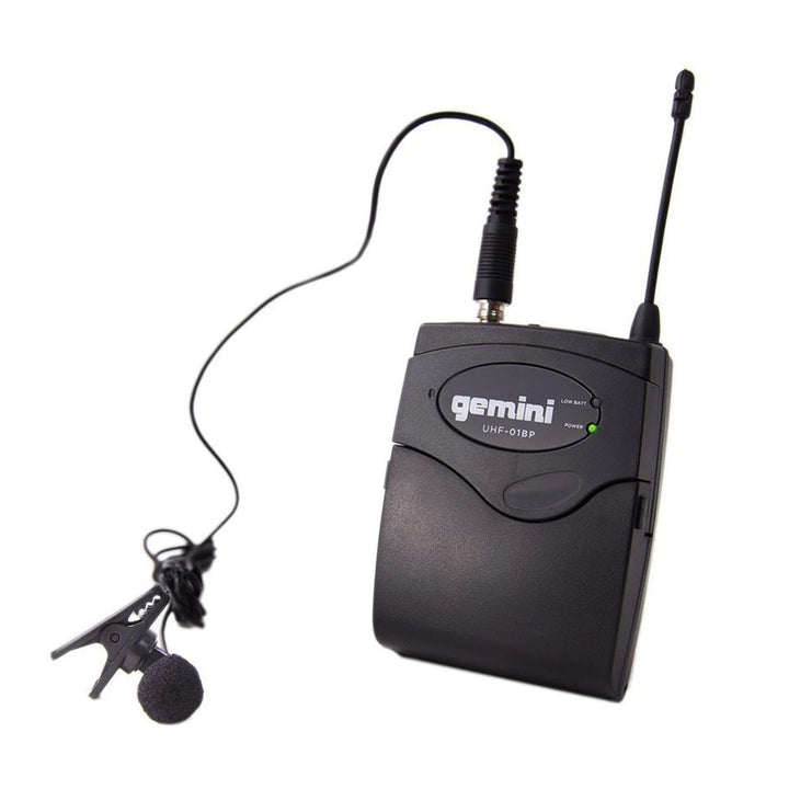 Gemini UHF-01HL Single-Channel UHF Wireless Microphone System - Lavalier / Headset (F1 517.6)