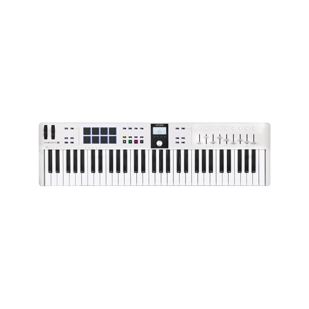Arturia Keylab Essential 61 MK3 Universal MIDI Controller - White