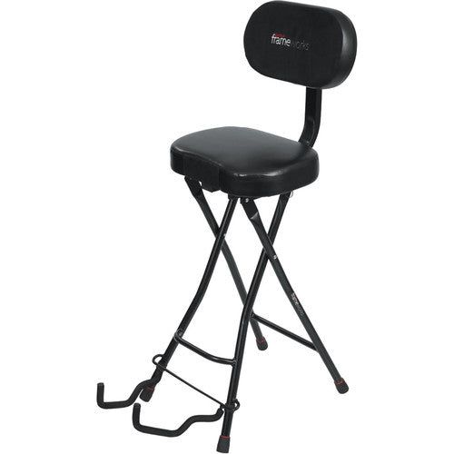 Gator GFW-GTR-SEAT Combination Guitar Performance Seat and Single Guitar Stand