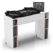 Glorious Modular Mix Station DJ Table w/ Record Storage - White