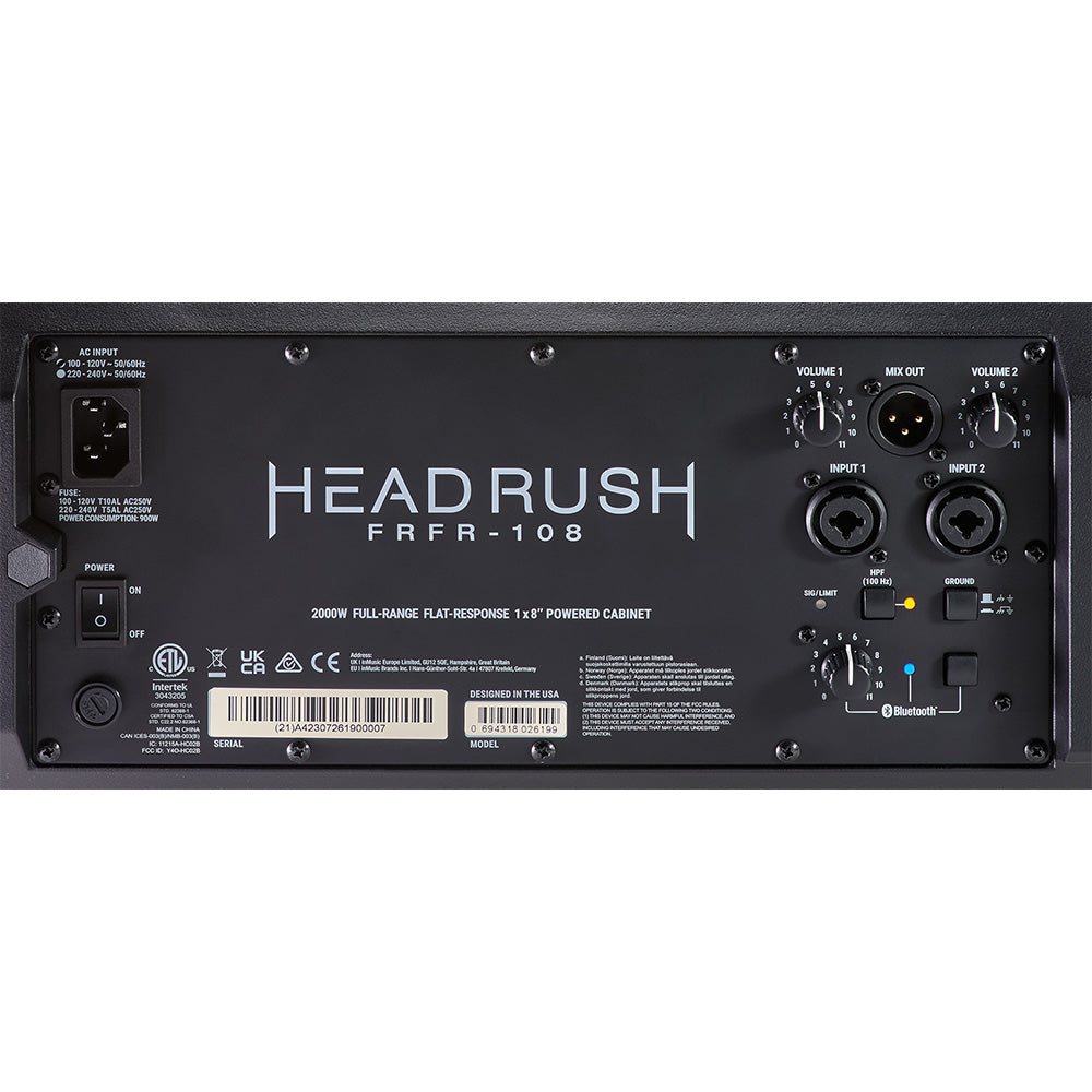 HeadRush FRFR108MK2 2000-Watt Full-range Flat-response Guitar/Bass Speaker