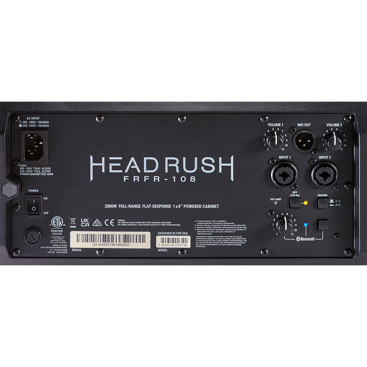 HeadRush FRFR108MK2 2000-Watt Full-range Flat-response Guitar/Bass Speaker