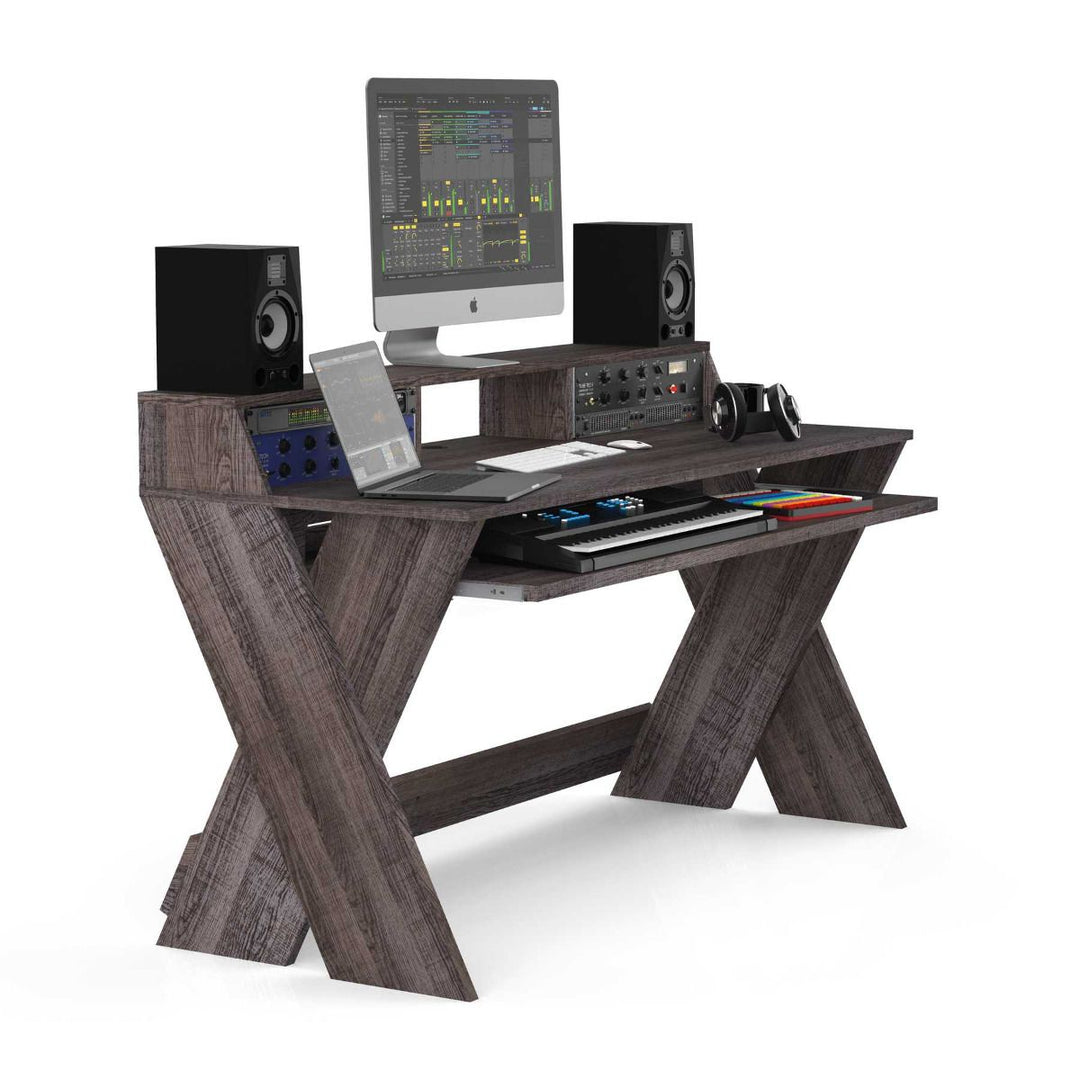 Glorious Sound Desk Pro Studio Workstation Desk - Walnut