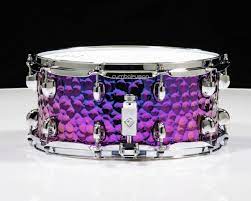 Dixon PDSCST654PTS Cornerstone 6.5 x 14 Hammered Steel Snare - Purple