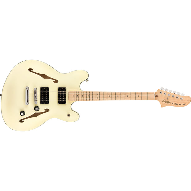 Squier Affinity Series Starcaster Maple Fingerboard Electric Guitar - Olympic White