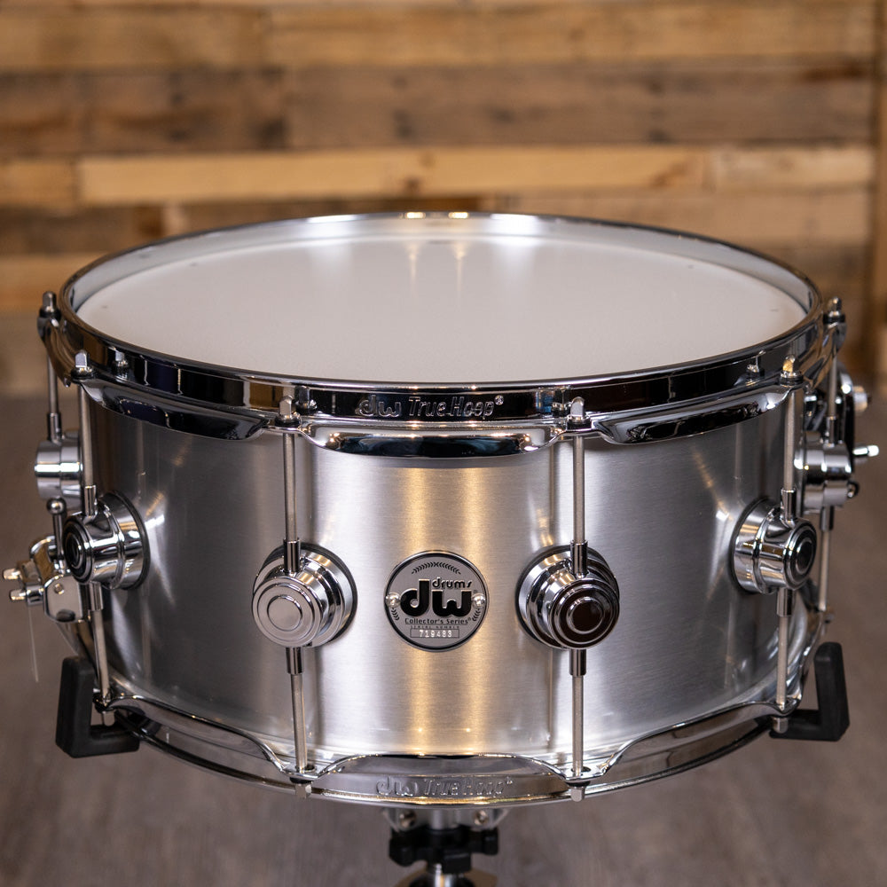 DW Collector's Series Metal Snare Drum Thin 1mm Thin Aluminum Smooth Finish - 6.5x14