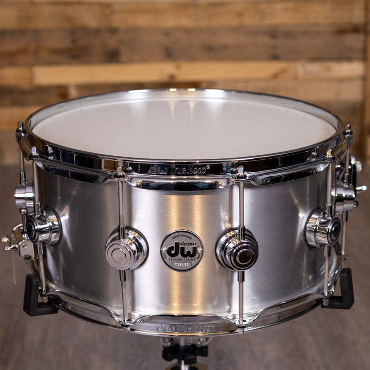 DW Collector's Series Metal Snare Drum Thin 1mm Thin Aluminum Smooth Finish - 6.5x14