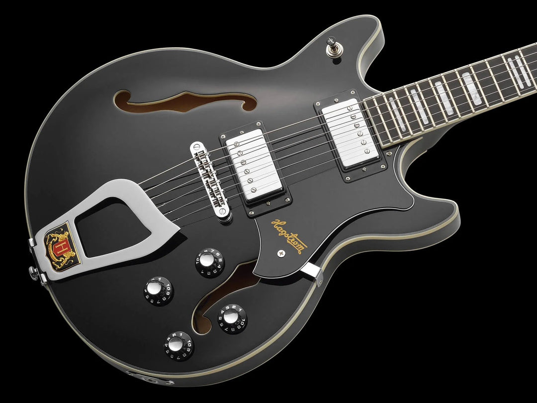 Hagstrom Alv-blk Alvar Electric Guitar - Black Gloss