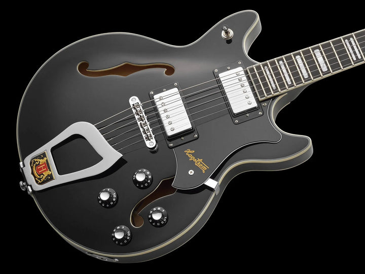 Hagstrom Alv-blk Alvar Electric Guitar - Black Gloss