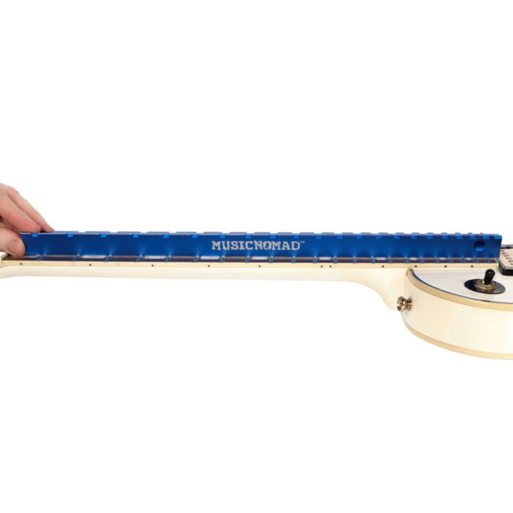 MusicNomad TRI-BEAM-NOTCHED 3-in-1 Straight Edge Tool w/ 2 Notched & 17.6in Sides