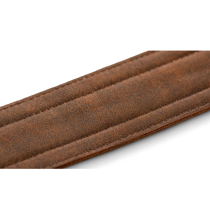 Taylor Wings Distressed Leather Guitar Strap, 2.5" - Dark Brown Leather