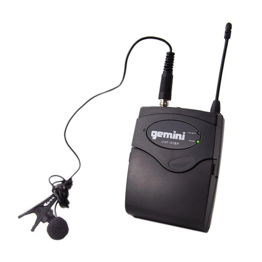 Gemini UHF-02HL Dual-Channel UHF Wireless Microphone System - Lavalier / Headset (S12 517.6+521.5)