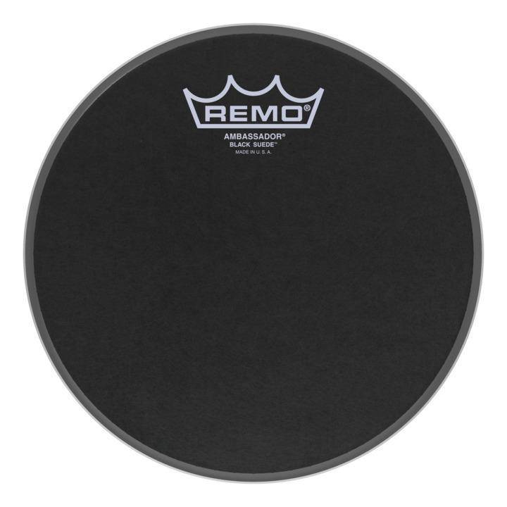 Remo BA-0814-ES - 14'' Black Suede Ambassador Batter