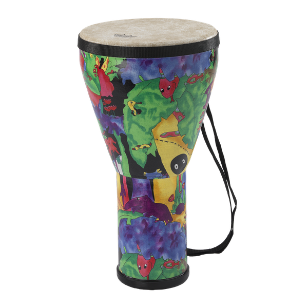 Remo Asia KD-0608-01 - 8'' Djembe, Fabric Rain Forest Kids Percussion