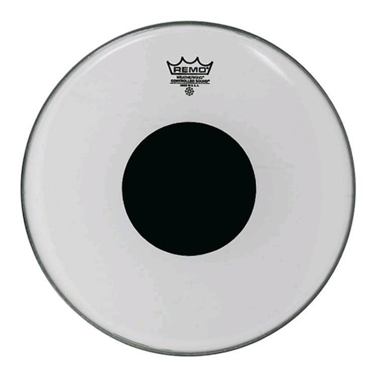 Remo CS-0314-10 - 14'' Batter,  Control Sound (Clear w/ Black Dot On Top)