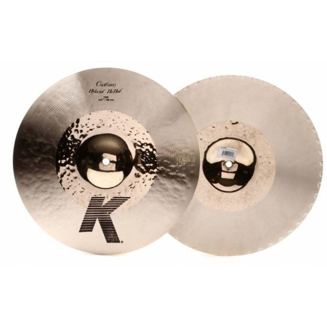 Zildjian K1224 - 14.25in K Custom Hybrid HiHats Pair
