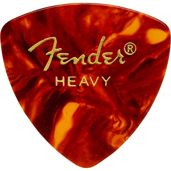 Fender Guitar Pick 346 Shape Classic Celluloid 1/2 Gross - Tortoise Shell - Heavy, 72-Count