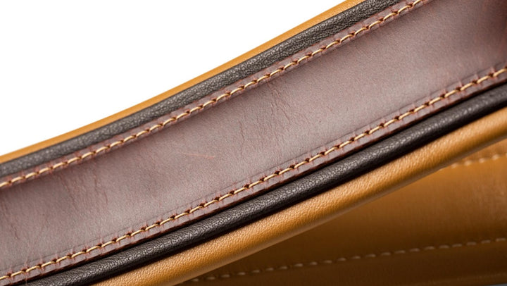 Taylor Ascension Strap,Cordovan Leather,2.5" Cordovan,Black,Butterscotch
