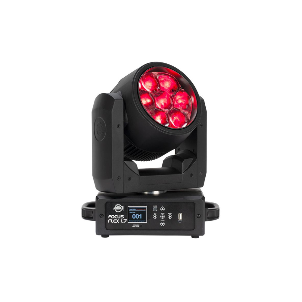 ADJ 7x40W Moving Head Fixture - RGBL w/Motorized Zoom