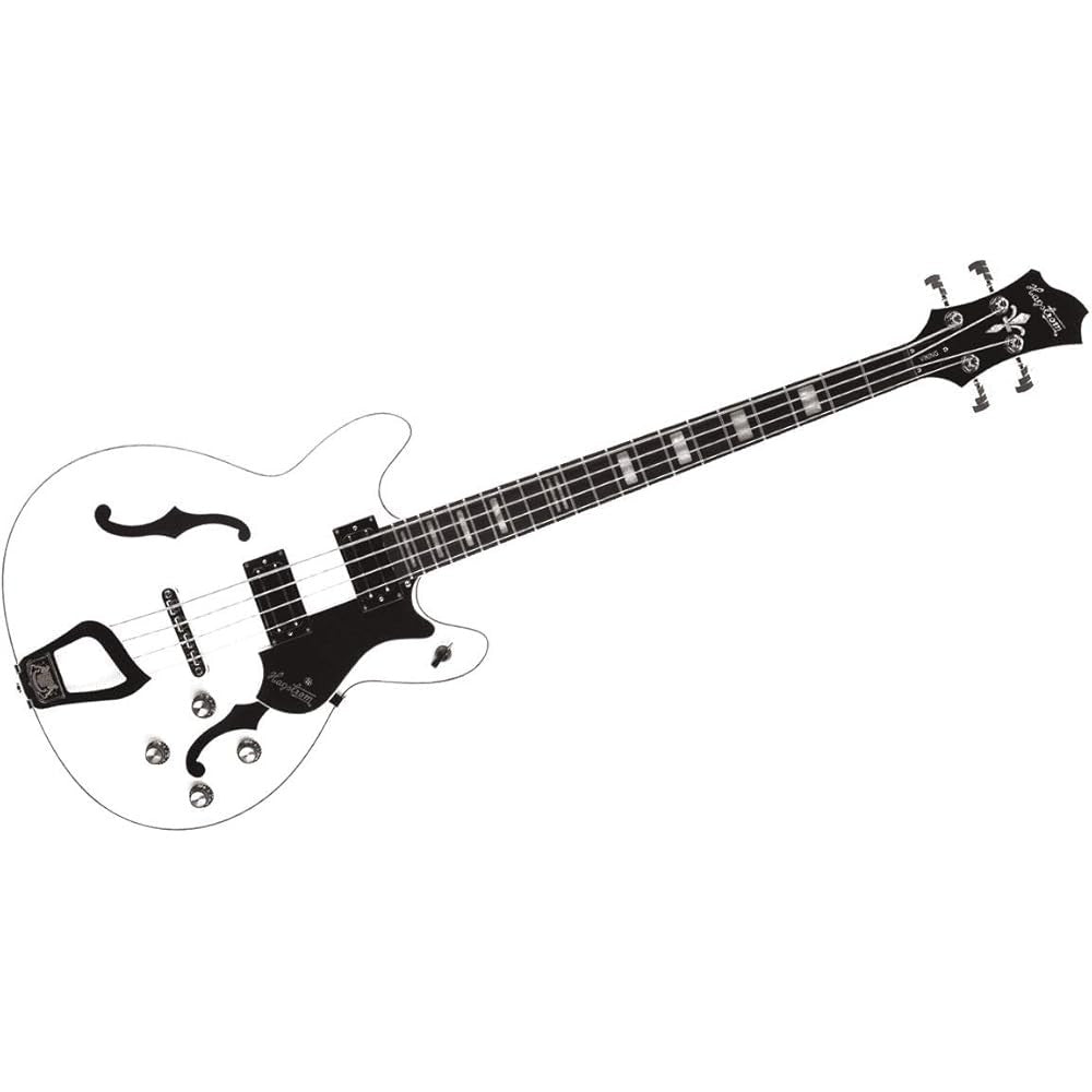 Hagstrom Vikb-wht Viking Bass Electric Bass - White
