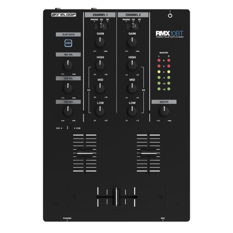 Reloop RMX-10 BT 2-Channel Bluetooth DJ Mixer