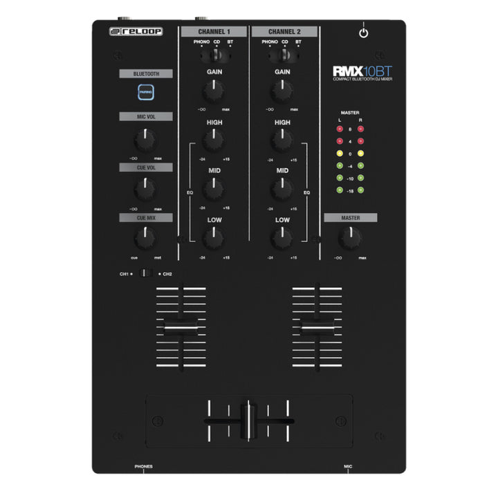Reloop RMX-10 BT 2-Channel Bluetooth DJ Mixer