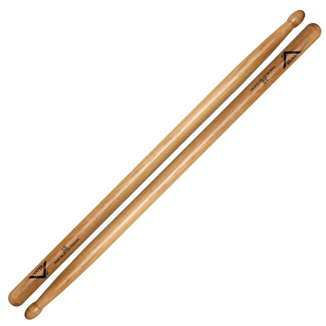 Vater VH3SW - Vater American Hickory 3S Wood Tip Drumsticks