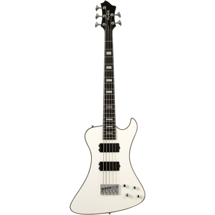 Hagstrom Nekr5-wht Nekromant Electric Bass - White Gloss