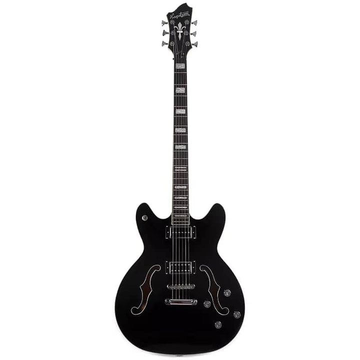 Hagstrom Vidlxbari-blk Viking Dlx Electric Guitar - Black Gloss