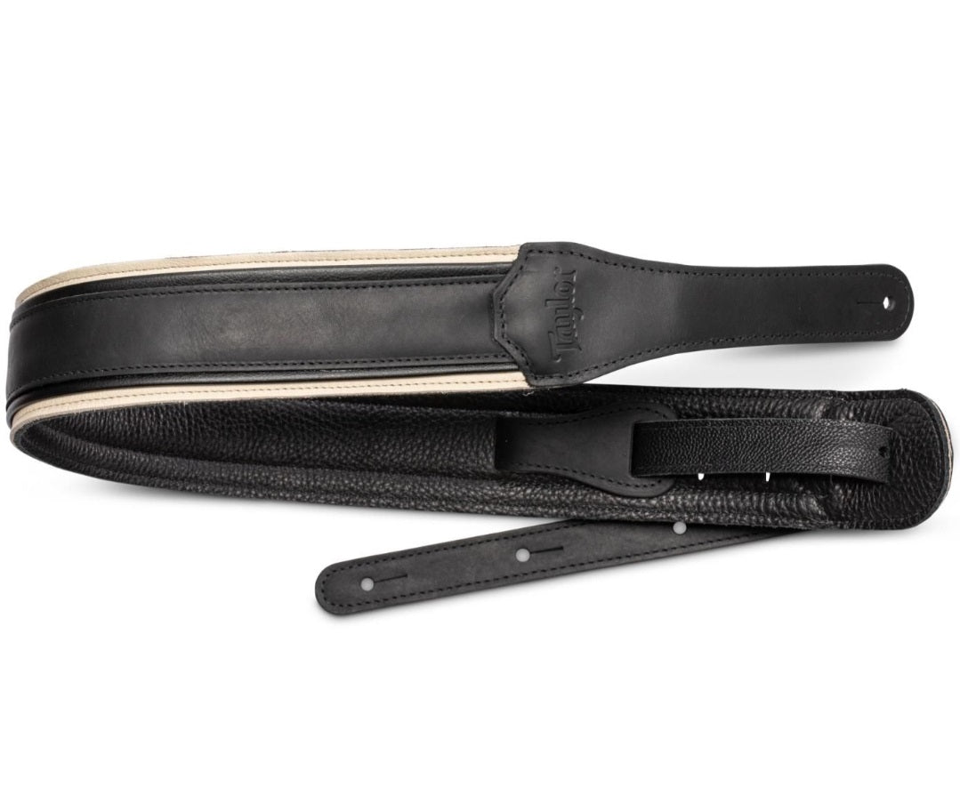 Taylor American Dream Leather Strap, White/Black
