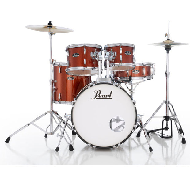 Pearl RS525SCC RoadShow Series 5-Piece Kit W/ Hardware & Cymbals #749 Burnt Orange Sparkle