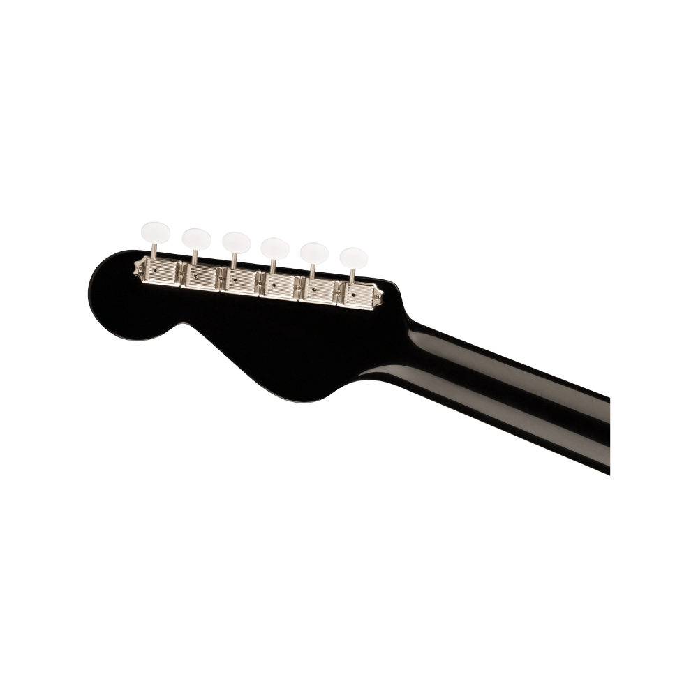 Fender California Series Malibu Vintage Ovangkol Fingerboard Gold Pickguard - Black