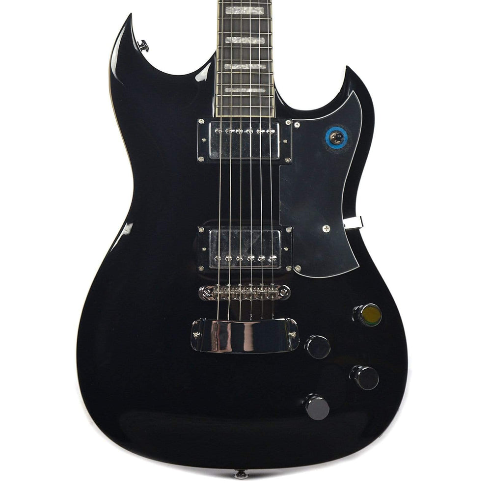 Hagstrom Pass-blk Pat Smear Electric Guitar - Black Gloss