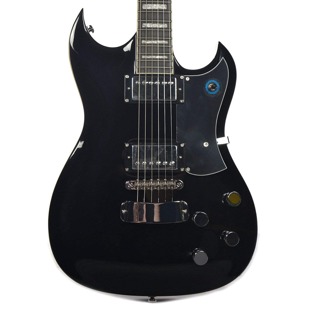 Hagstrom Pass-blk Pat Smear Electric Guitar - Black Gloss