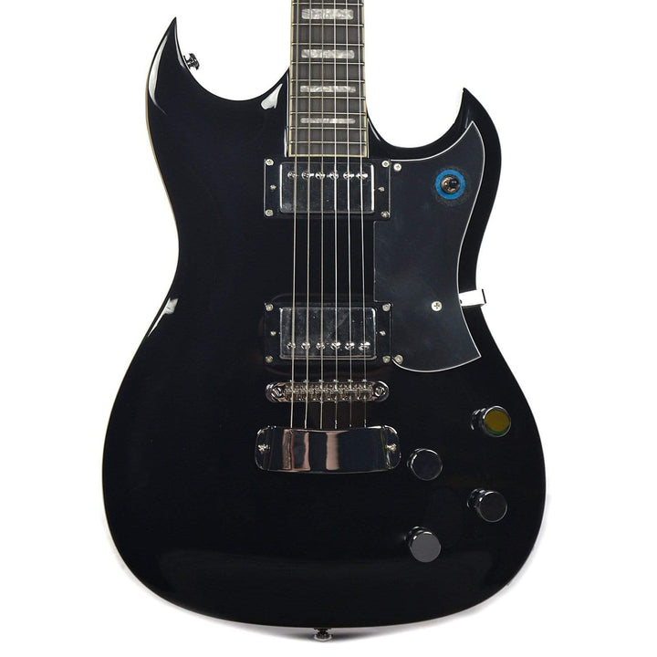 Hagstrom Pass-blk Pat Smear Electric Guitar - Black Gloss