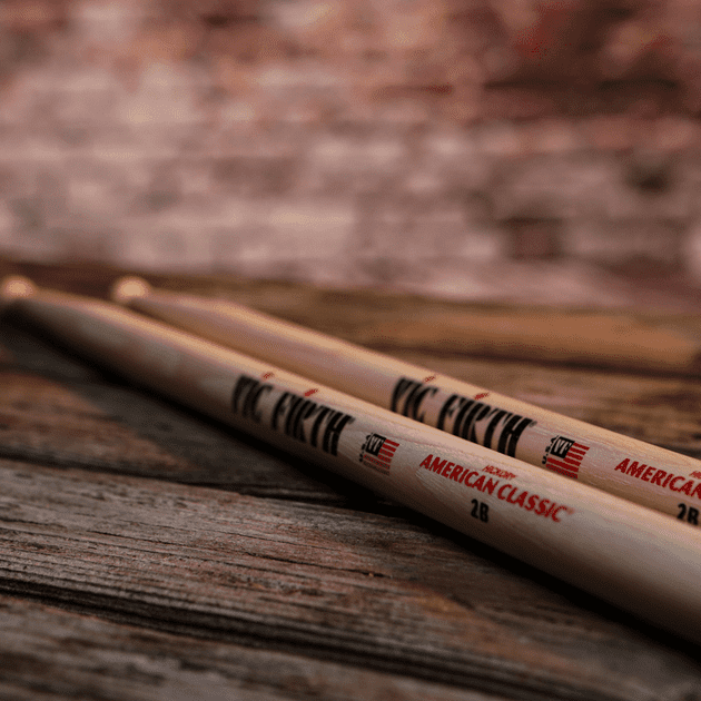 Vic Firth 2B American Classic Wood Tip Drumsticks