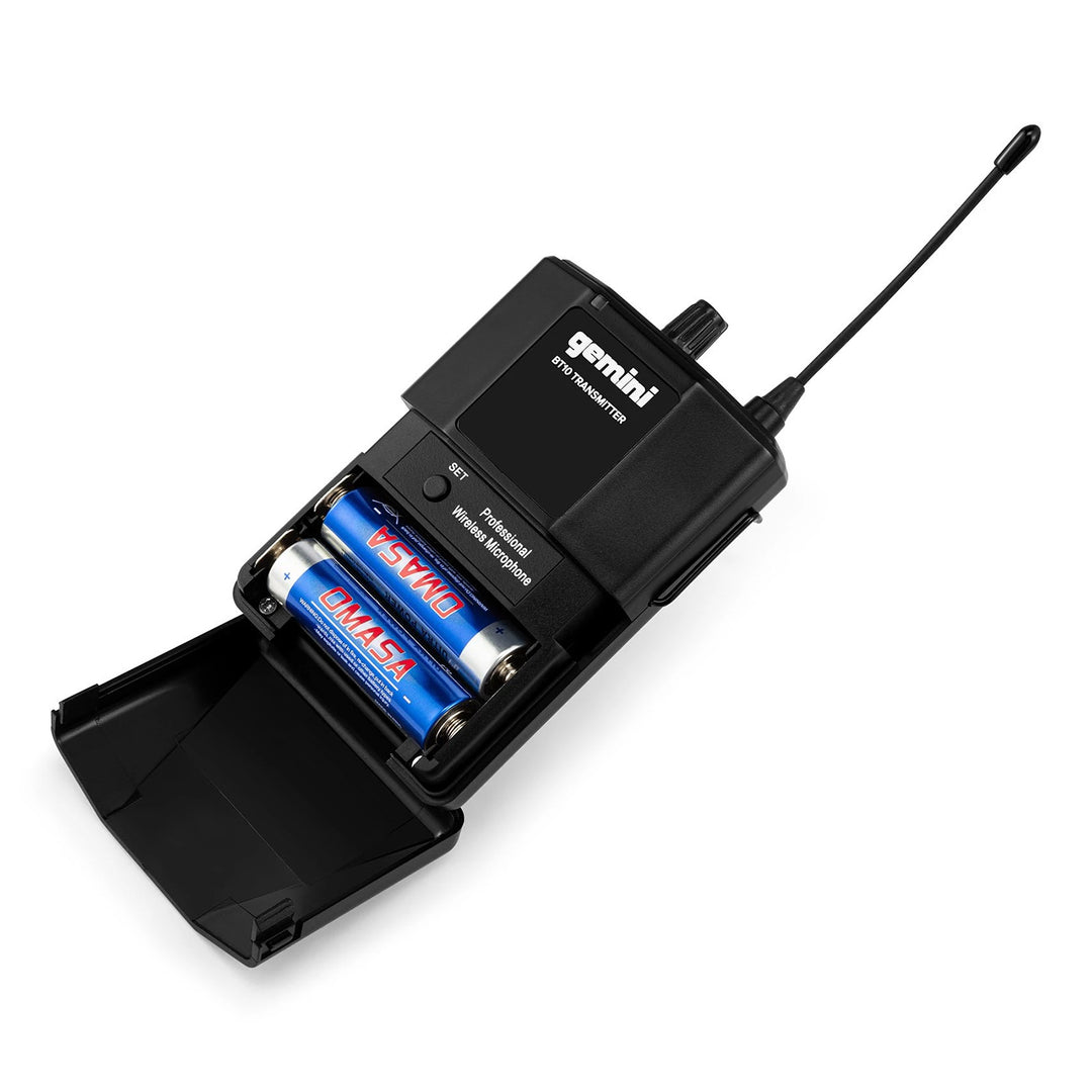 Gemini GMU-HSL100 UHF Wireless Microphone System - Hands Free (Lav / Headset)